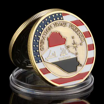Са подбрани медна монета Суовенир Операция на Съединените Щати 