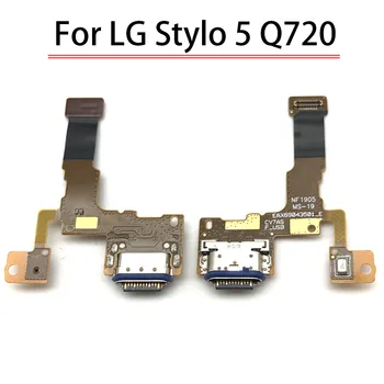 10 бр./лот, Такса зарядно устройство Flex PCB За LG Stylo 5 Q720 USB Порт Конектор за Док-станция За Зареждане на Лента