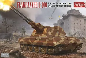 Забавно хоби 1/35 35A016 8,8 см Flakzwilling Flakpanzer E-100