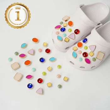 Нови цветни кристали с висулки във формата на крокодил, Дизайнерски Обувки 