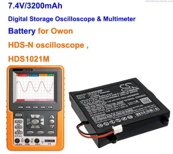Cameron Sino 3200 ма Цифрова батерия за oscillo и мултицет HDS1021BAT за Owon HDS1021M, HDS-N осцилоскоп