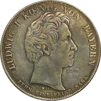 1828 Германски държавата 1 Сребърен Талер копирни монета с мельхиоровым покритие