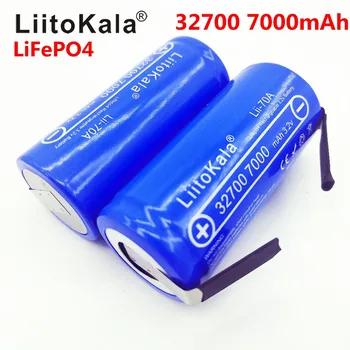 LiitoKala 3.2 В 32700 7000 ма 6500 ма LiFePO4 Батерии 35A Продължителен Разряд Максимална 55A Батерия с висока мощност + Никел листове