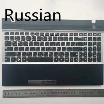 Руски/САЩ/Испания оформление на Нова клавиатура за лаптопа с тачпадом акцент за ръката за samsung NP300V5A NP305V5A 300V5A 15,6 