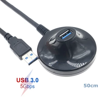 0,8 м 5 Gbit/с Настолен USB 3.0 Тип A за мъже и Жени Удлинительный Кабел за Зареждане на Данни с Экранированным Основание на Каботажните