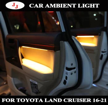 Автомобилна Led Крушка Атмосферата на Таблото За Toyota land cruiser 2016-202, Декоративна Лампа От Прасковено Дърво