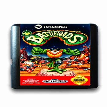 Battletoads за 16 битова игра на карти Sega MD за Mega Drive за игралната конзола Genesis PAL, USA JAP