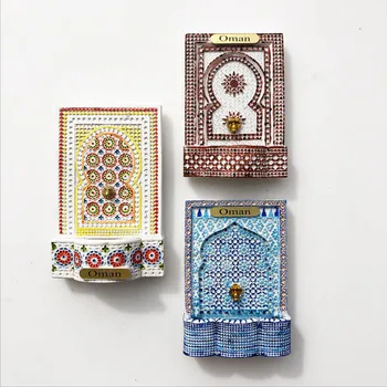 Оман творчески пътуване сувенир подарък лимонов сок магнитен стикер за хладилник, колекция бижута с ръчно изработени подаръци