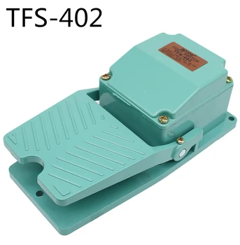 Незабавен Крак Foot Switch AC 250V 15A 1NO 1NC с Водоустойчив Кабелна Въвеждането на TFS-402 Зелен