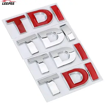 Стикер с Логото на TDI Turbo, Автомобилни Стикери, Отразяващи 3D Метални Автомобилни Аксесоари за VW Polo T5 Golf 5 JETTA, PASSAT CC MK4 MK5 MK6