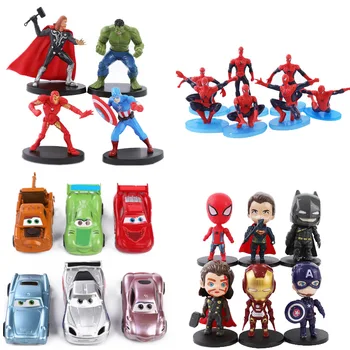 7 бр./компл. Спайдърмен на Marvel пластмасова фигурка на spider-man вечерни модел доставка декорация на детска торта за рожден ден украса Играчка