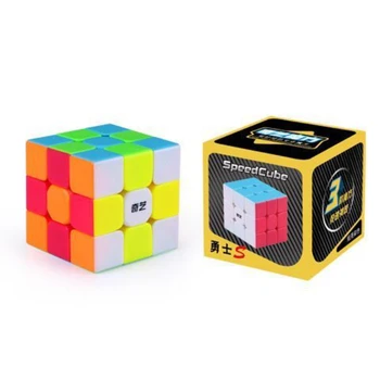 Qiyi Warrior ' S 3X3X3 Магически Куб Без Етикети Магистралата Рубик 5,6 См Гладка Игри За Начинаещи Детски Забавни Играчки-Неспокойни