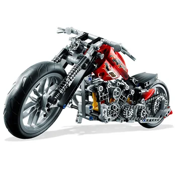 378 бр. Технически Способи за Мотоциклет Decool съвместим 3354 Благоевградският Модел Подарък За Момче на Състезателни Набор от Технологията на Изграждане на елементи на Играчката