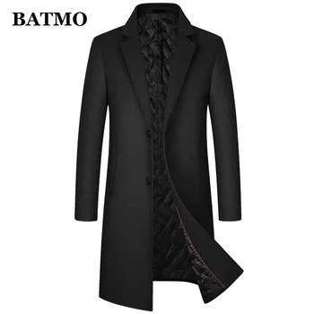 BATMO 2022 Ново записване, Зимна Висококачествен вълнен тренч за мъже, Мъжко Гъст дълго палто, размер M-XXXL 5868