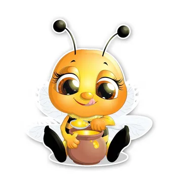 1 БР. Пчелите, които Ядат мед PVC Стикер Стикер за автомобил 13,7 см * 15,9 см