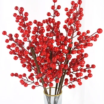 Червени Изкуствени Плодове, Цветя за Коледа си САМ 
