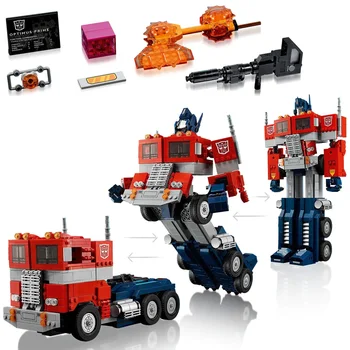 1508 БР Optimus Primees Строителни Блокове, Тухли Играчка Съвместим 10302 Камион Трансформированный Робот Детски Коледен Подарък За Рожден Ден